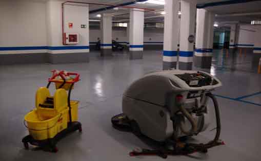 Limpieza de parking 17.5h/s, turno de tarde, 600€/mes
