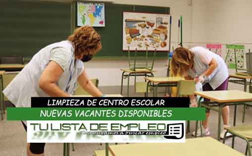 Se necesita personal para limpieza de centro escolar