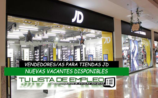 Se necesita vendedores/a para tiendas JD 20h/s