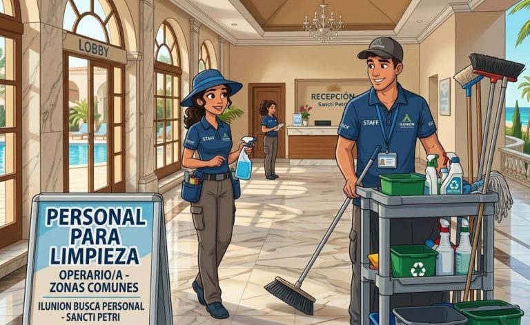 Operario de limpieza de Hotel