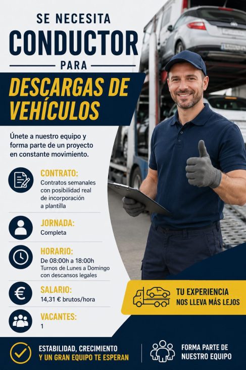 Conductor para descargas de vehículos