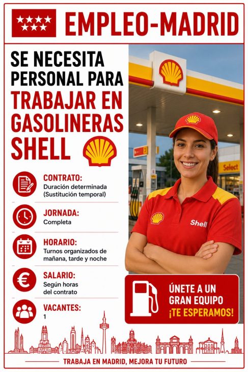 Personal para gasolineras Shell