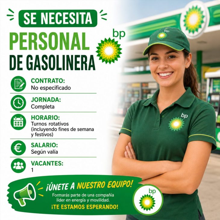 Se necesita personal de gasolinera – BP