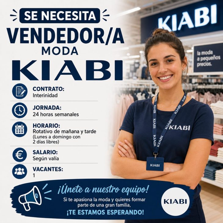 Se necesita vendedor/a Moda KIABI