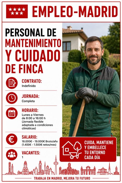 Personal de Mantenimiento y Cuidado de Finca