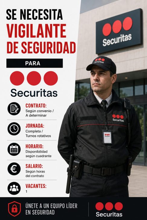 Vigilante de seguridad para Securitas