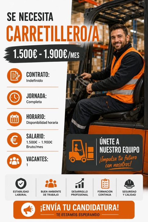 Se necesita carretillero/a