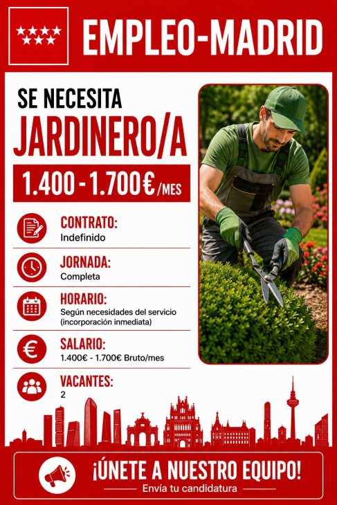 Se necesita jardinero/a