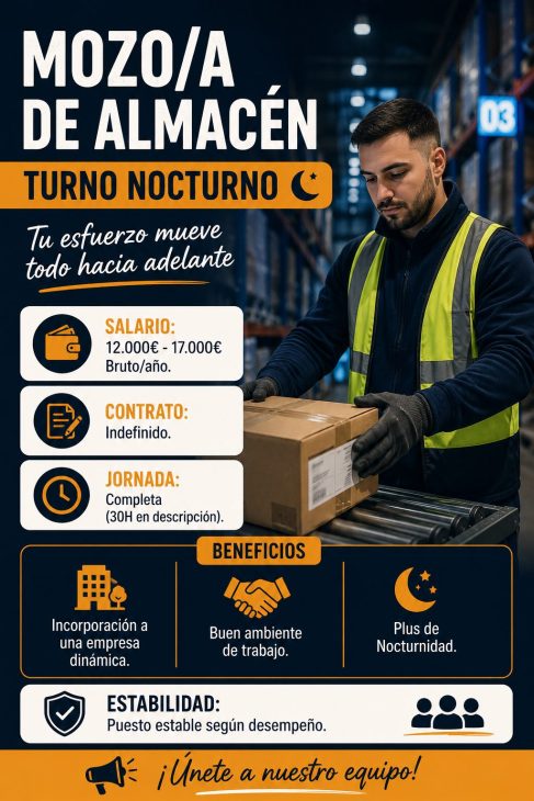 Mozo/a de Almacén Turno Nocturno