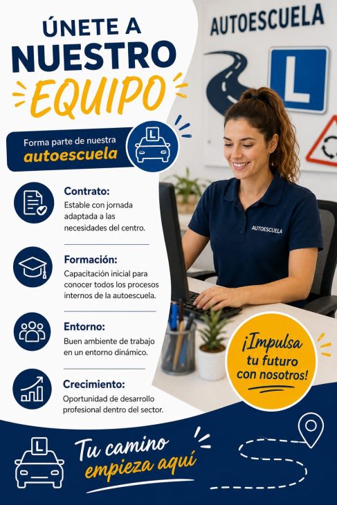 Recepcionista de Autoescuela