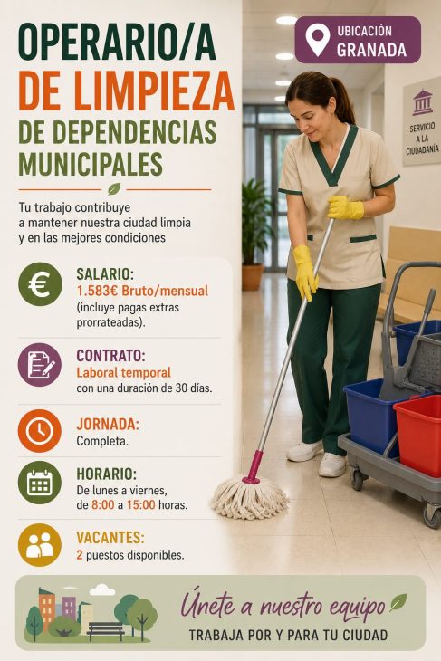 Operario/a de Limpieza de Dependencias Municipales