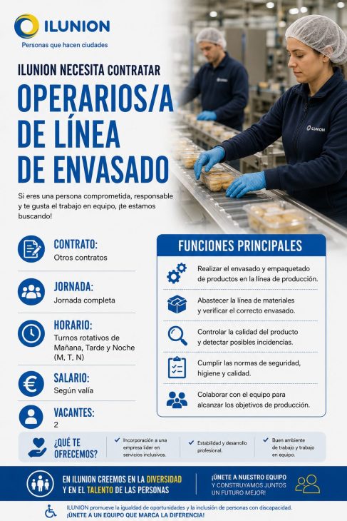 Operario/a de línea de envasado (H/D/M)