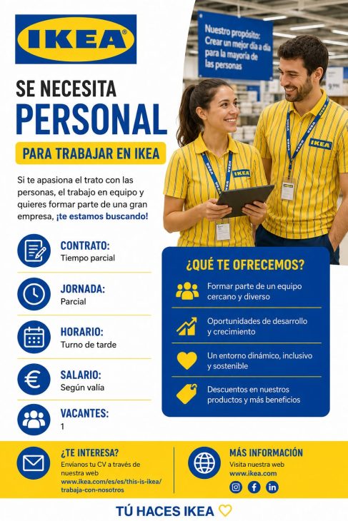 Se necesita personal para trabajar en Ikea