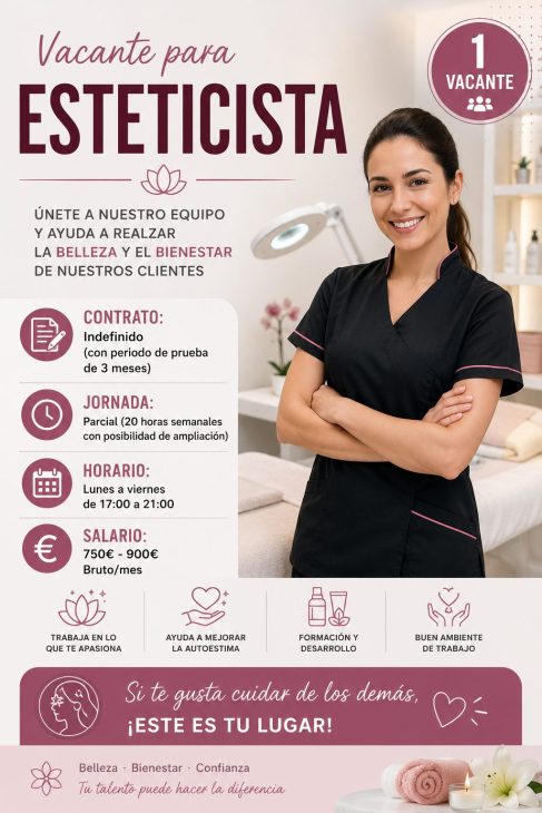 Se necesita Esteticista