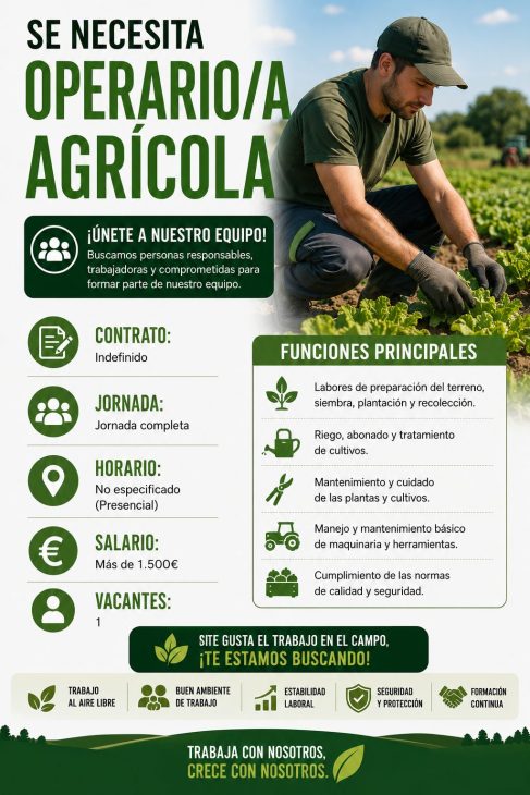 Operario/a agrícola