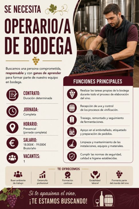 Operario/a de bodega