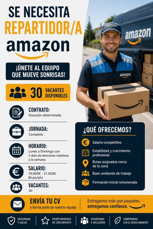 Se necesita repartidor/A Amazon