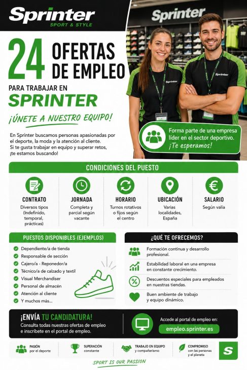 24 ofertas de empleo para trabajar en Sprinter
