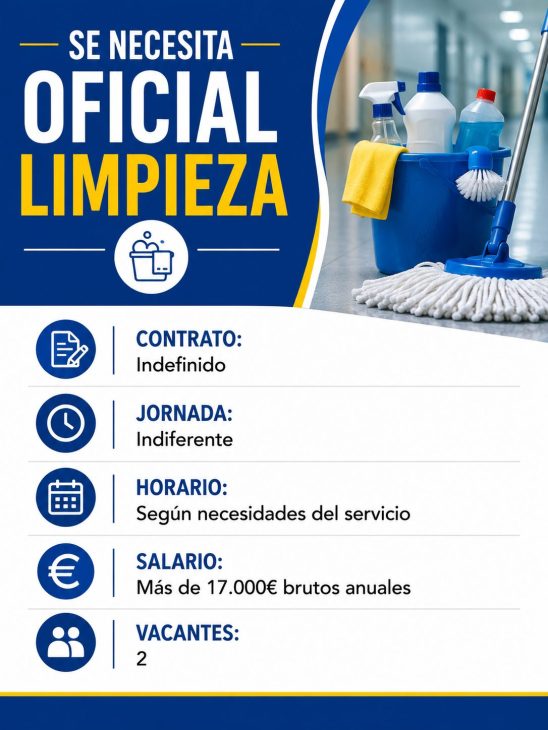 Se necesita oficial limpieza