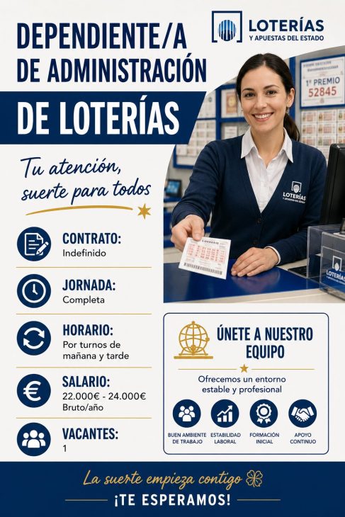 Dependiente/a de administración de loterías