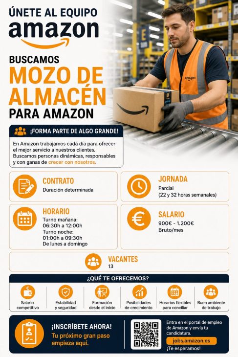 Mozo de almacén para Amazon