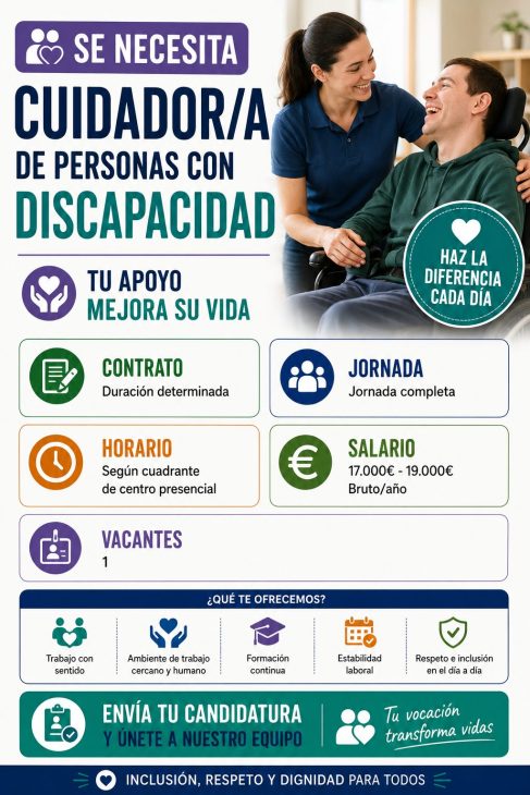 Cuidador/a de personas con discapacidad