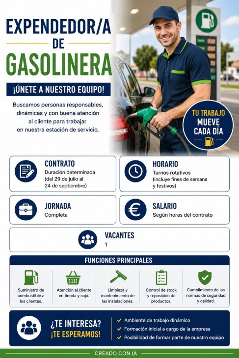 Expendedor/a de gasolinera