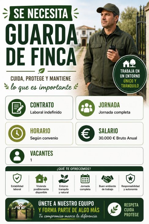 Se necesita guarda de finca
