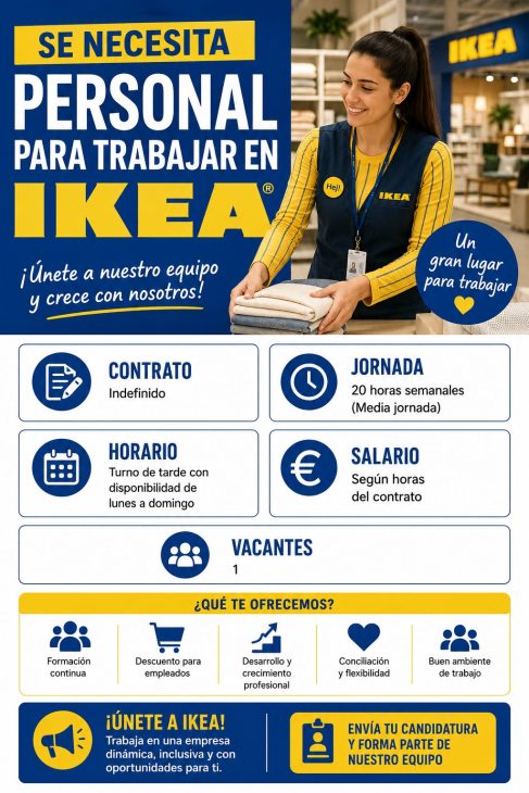 Se necesita personal para trabajar en Ikea