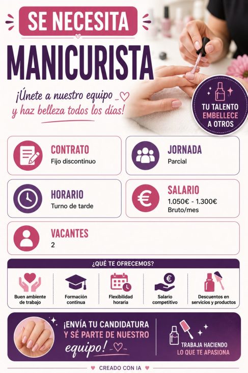 Se necesita Manicurista