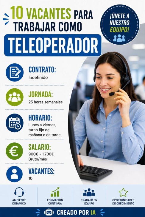 10 vacantes para trabajar como teleoperador