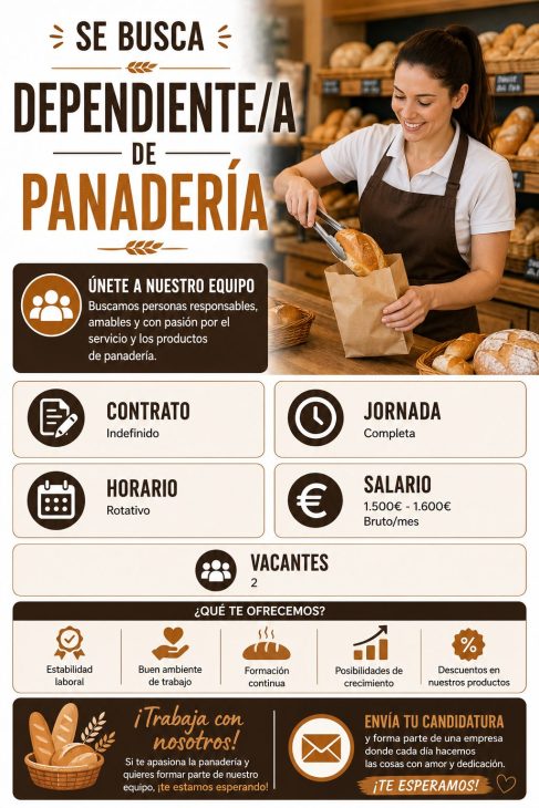 Dependiente/a de panadería