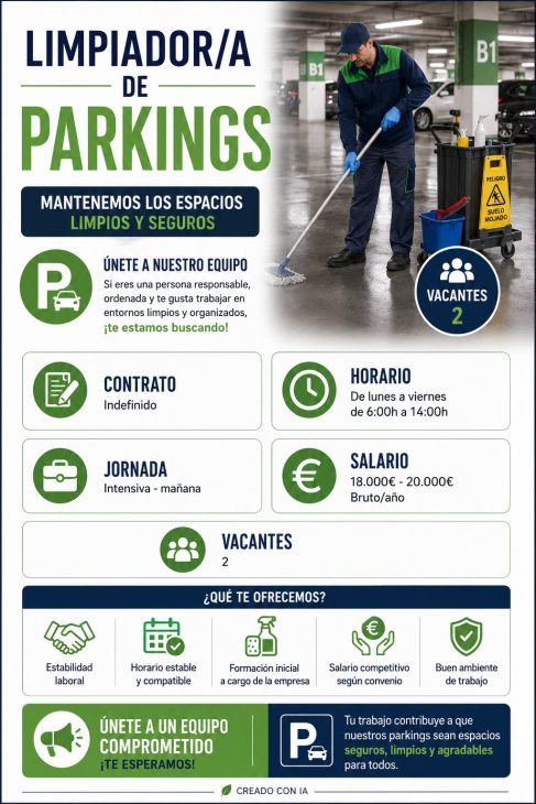 Limpiador/a de parkings
