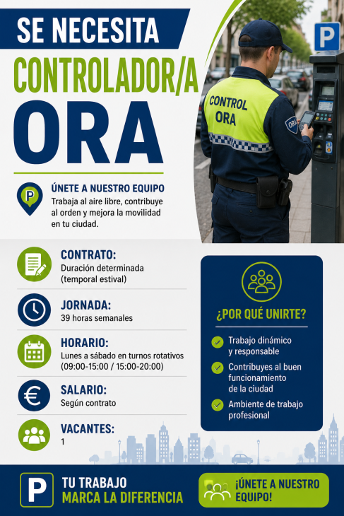 Se necesita controlador/a ORA