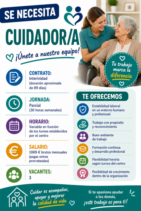 Se necesita cuidador/a