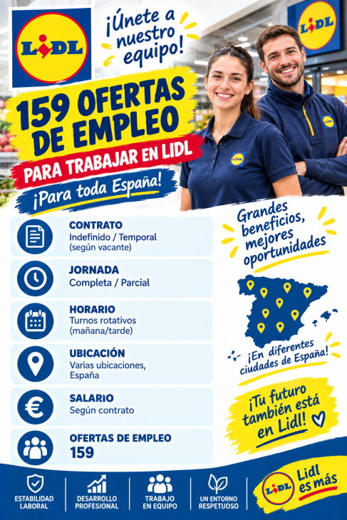 159 ofertas de empleo para trabajar en Lild para toda España