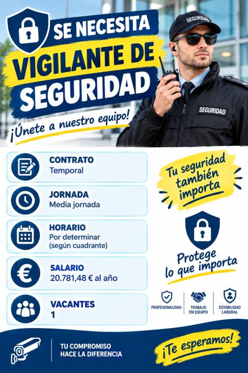 Se necesita vigilante de seguridad
