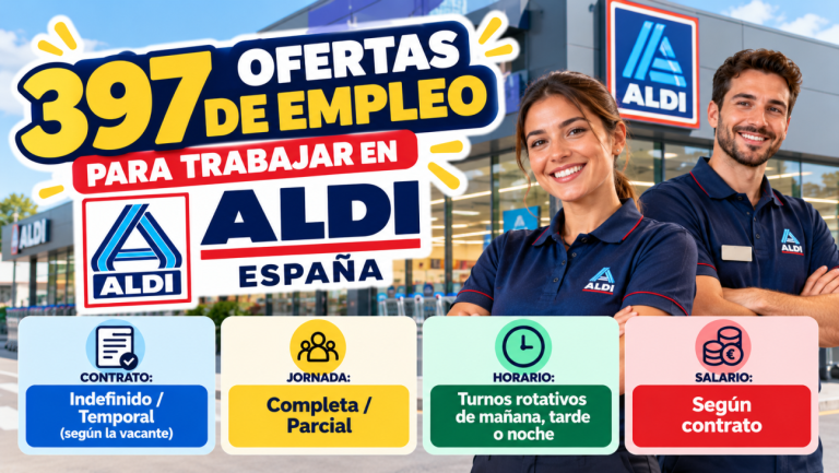397 ofertas de empleo para trabajar en Aldi España