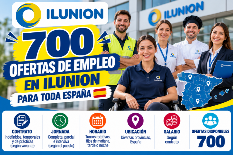 700 ofertas de empleo en ILUNION para toda España