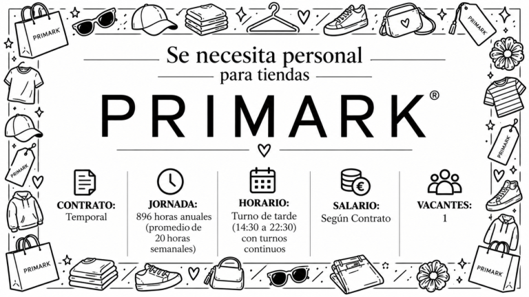 Se necesita personal para tiendas Primark