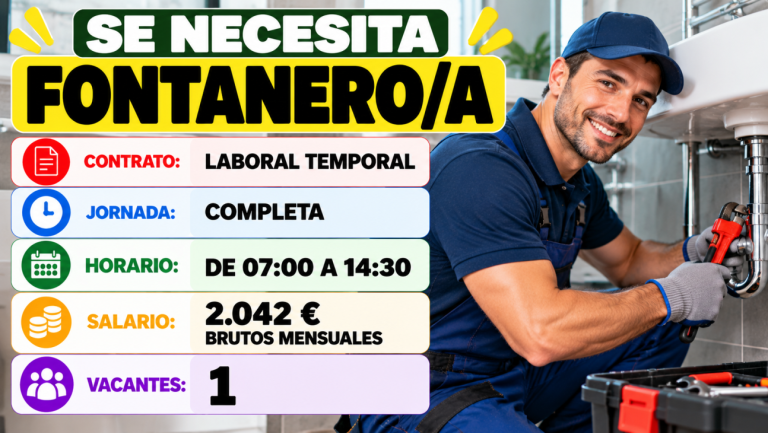 Se necesita fontanero/a