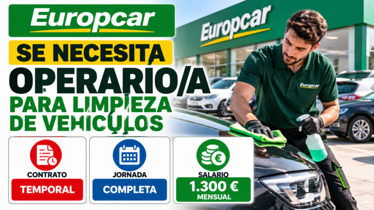 Se necesita operario/a para limpieza de vehículos – EUROPCAR