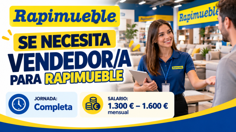 Se necesita vendedor/a para Rapimueble