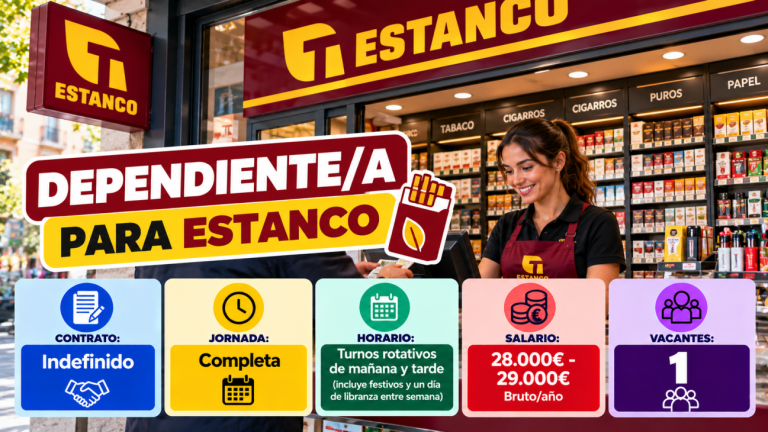 Se necesita dependiente/a para estanco