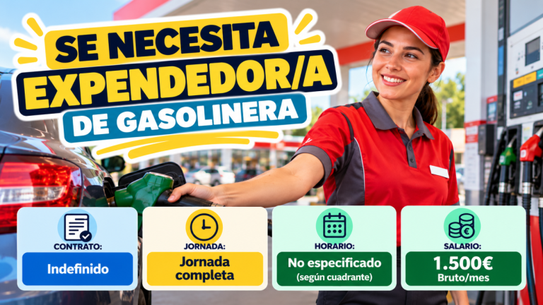 Se necesita expendedor/a de gasolinera
