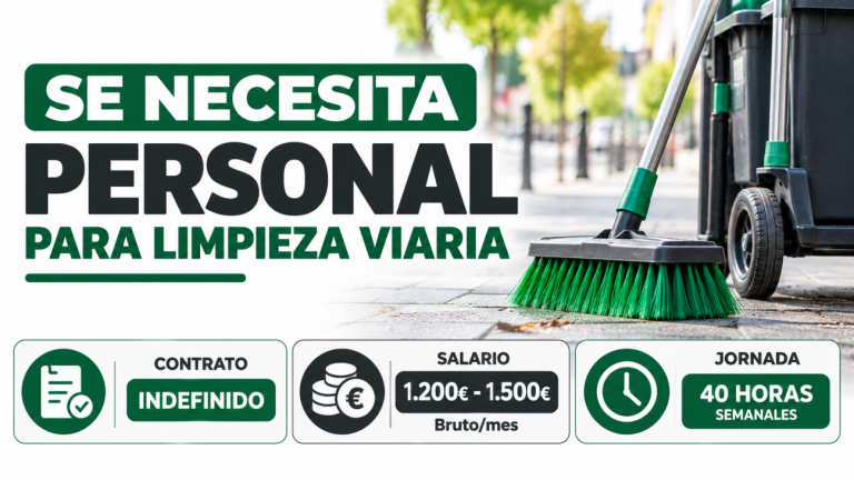 Se necesita personal para limpieza viaria