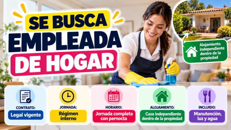 Se busca empleada de hogar