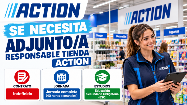 Se necesita adjunto/a responsable tienda Action