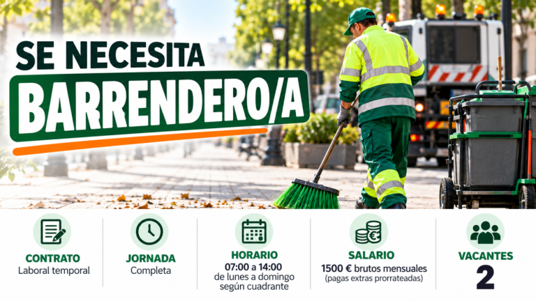 Se necesita barrendero/a