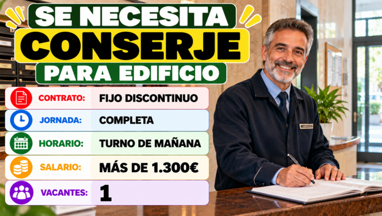 Se necesita conserje para edificio